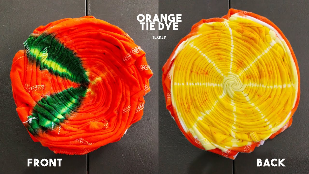 Orange Cut Tie Dye by Tali at Kulay