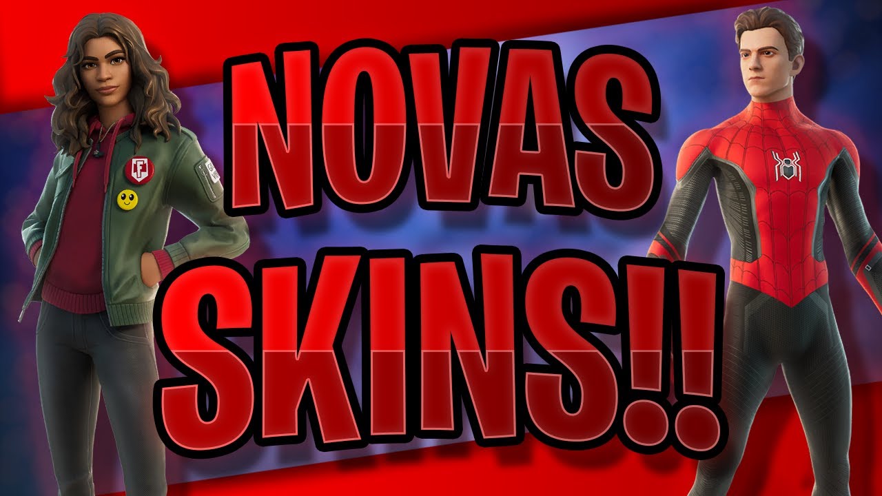 MOSTRANDO AS *NOVAS SKINS* HOMEM ARANHA SEM VOLTA PRA CASA & MJ COMBOS | FORTNITE