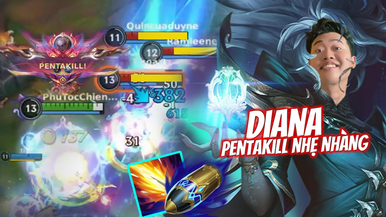 Diana Tốc Chiến Quá Sốc Dame Pentakill Là Quá Dễ Leo Rank Cực Nhanh - Phú Tốc Chiến