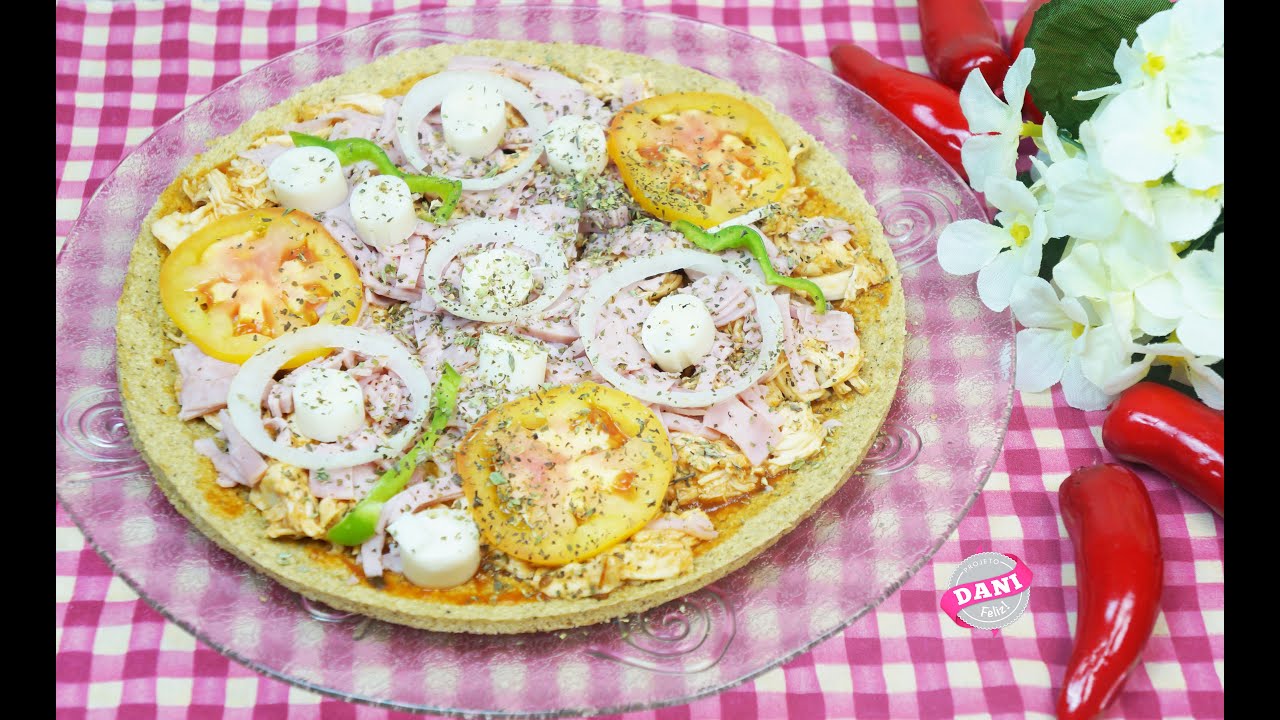 Pizza de Microondas - Receita FIT/Dieta Dukan