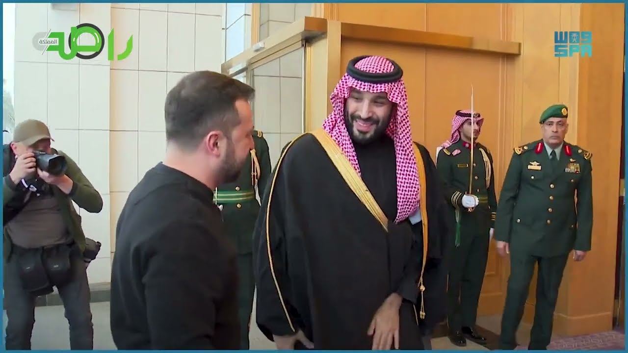 ولي العهد محمد بن سلمان يستقبل رئيس أوكرانيا