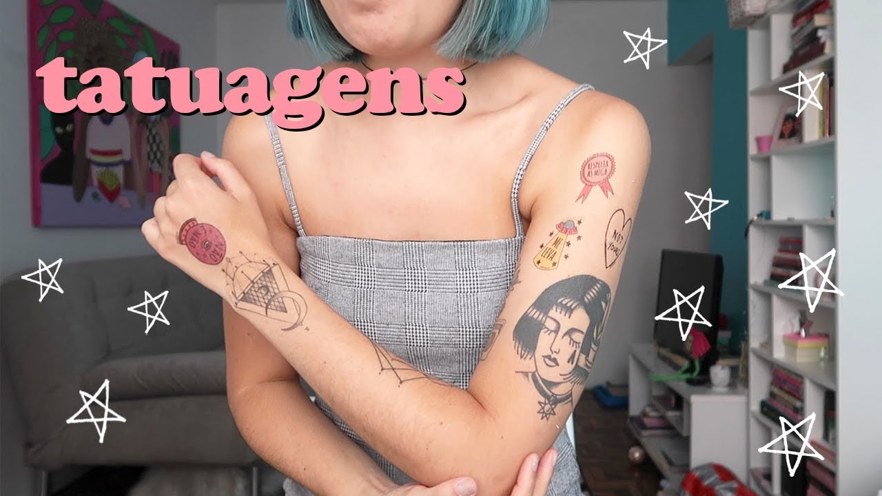 TUDO SOBRE AS MINHAS TATUAGENS (definitivas e temporárias) | Nath Araújo