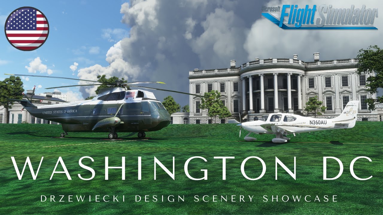 Microsoft Flight Simulator 2020 | Drzewiecki Design Washington DC | Cinematic Scenery Showcase