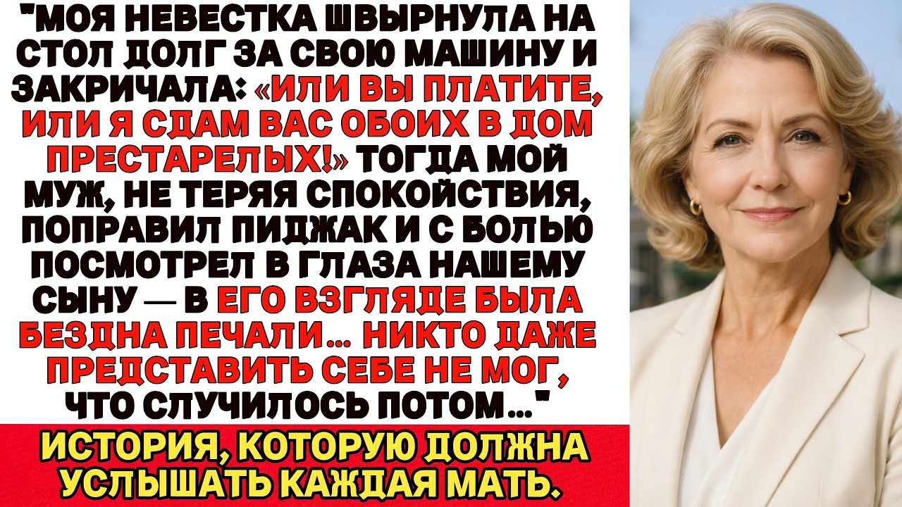 Моя невестка сдала нас с мужем в дом престарелых. Но он всё это время скрывал один план…