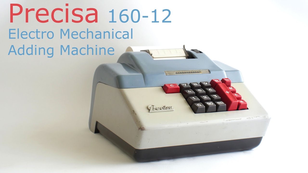 Retrotech - 1960s Precisa 160-12 Electro-Mechanical Adding Machine