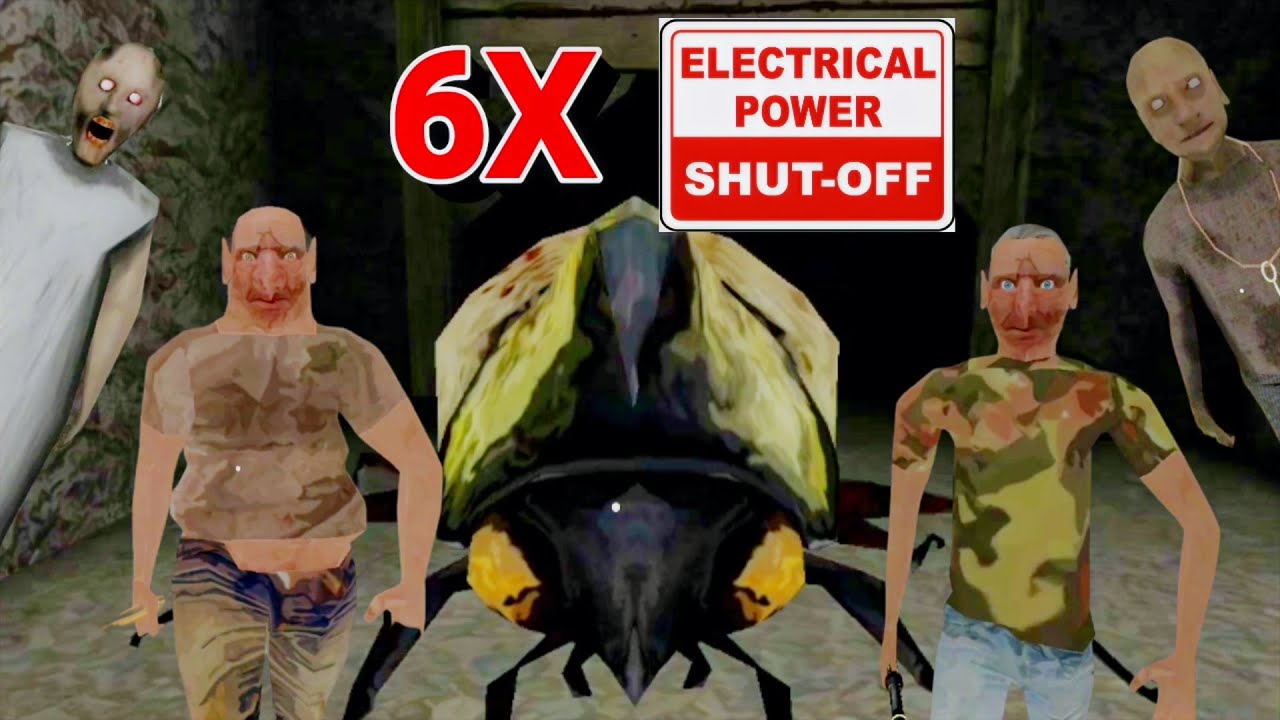 The Twins Extreme Mode With Granny And Grandpa But Turning Off The Electricity 6X