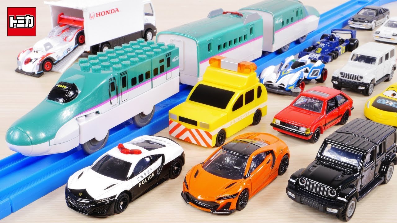 E5系はやぶさ 高速パトロールカーのブロック登場！ 新作トミカ 新シリーズリボーン登場   ／ New Tomica in this month