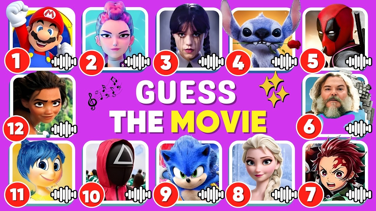 🎬🔥Guess the MOST POPULAR MOVIES by the songs and  Emojis| 😱Judy, Elsa, Mario, Sonic