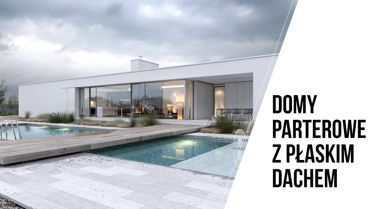 Domy parterowe z płaskim dachem | Domy z Wizją - projekty domów nowoczesnych