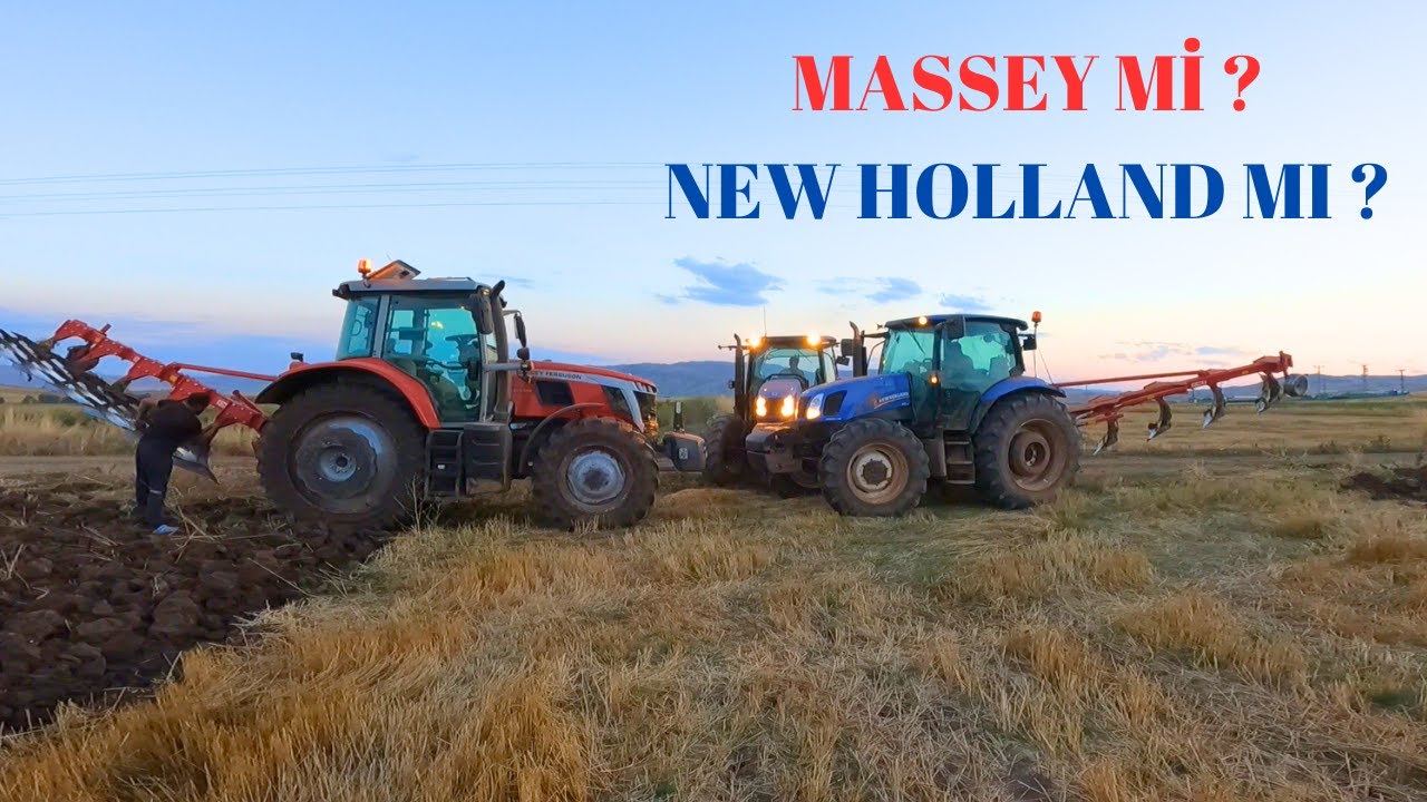 Massey Ferguson 6s.145---New Holland Tr6.140 Pulluk Performansı (New holland Masseyi Darlıyor )