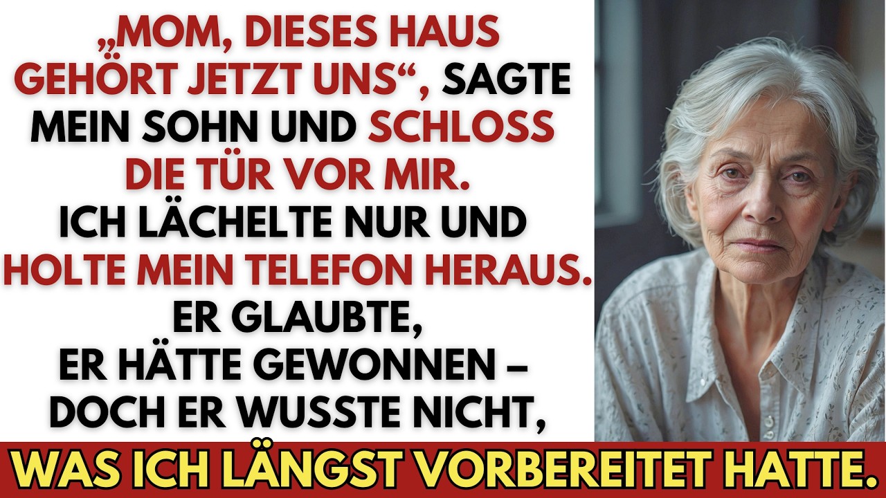 Mein Sohn wechselte die Schlösser: „Dieses Haus gehört uns.“ Er wusste nicht, was ich geplant hatte.
