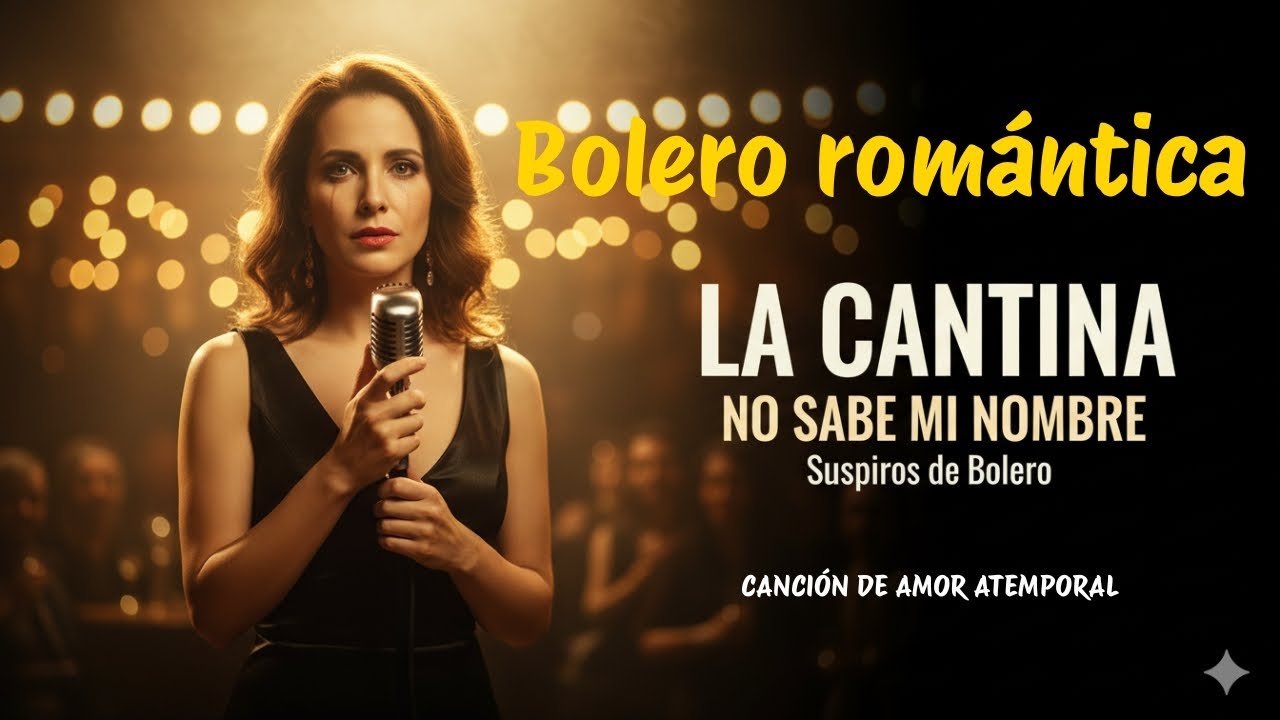 La Cantina No Sabe Mi Nombre  | Bolero Romántico Español (Letra) | Suspiros de Bolero