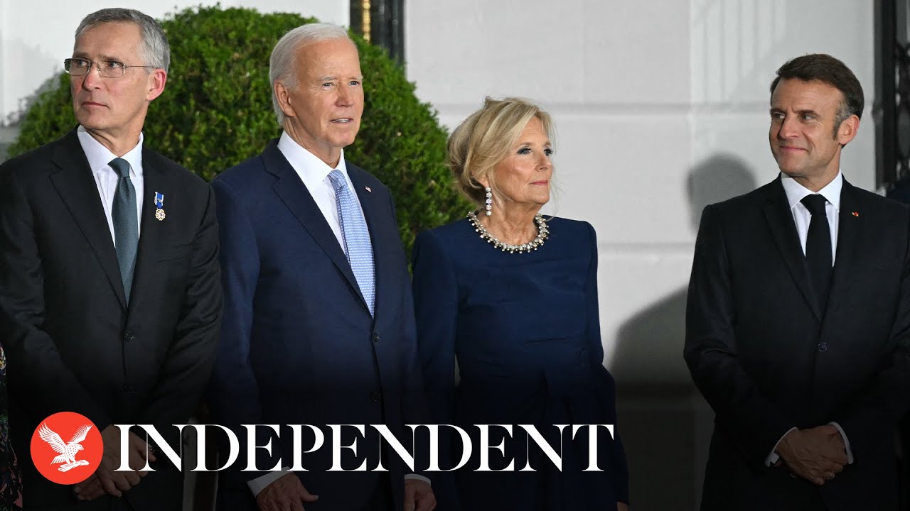 Watch again: Nato world leaders arrive in Washington DC for summit