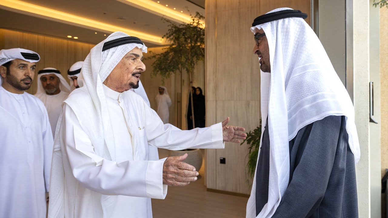 رئيس الدولة يزور حاكم عجمان