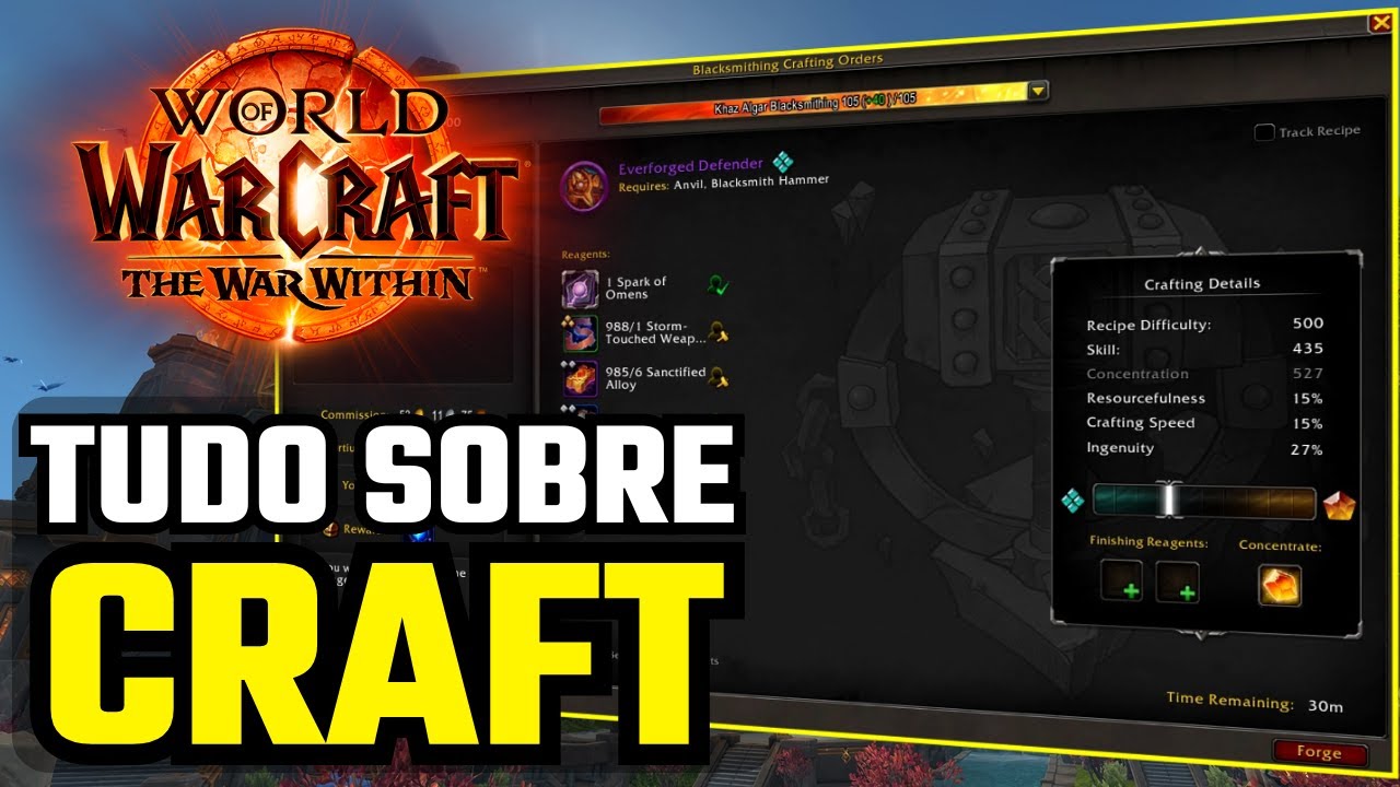 APRENDA TUDO SOBRE CRAFT NO WORLD OF WARCRAFT | WoW The War Within TWW