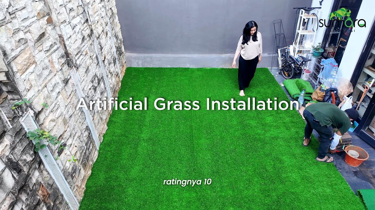 Pemasangan Rumput Sintetis | Proses Cepat, Hasil Rapi & Estetik, Dekorasi Rumah Dekorasi Taman