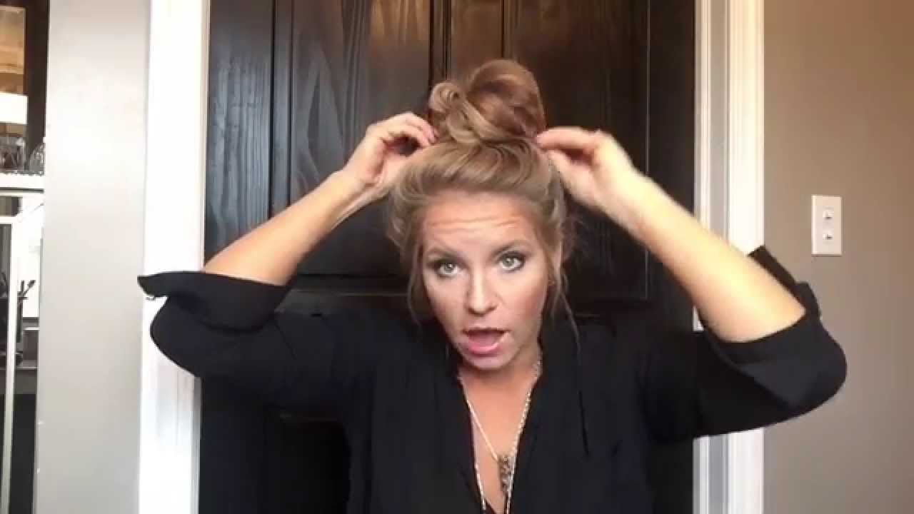 Easy everyday top knot tutorial