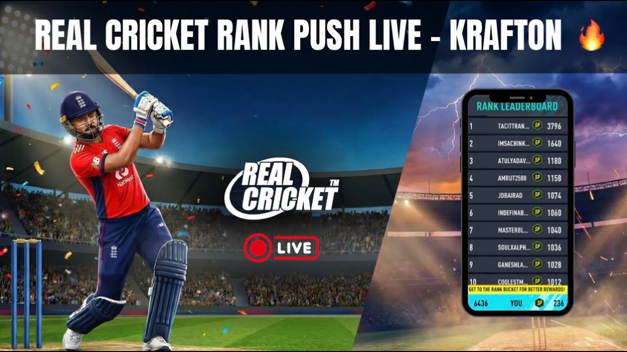 REAL CRICKET LIVE | ELITE PASS RANK PUSH | 37 TO 50 | NEW UPDATE 🔥