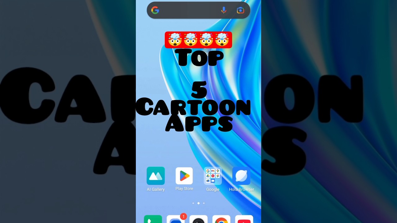 top 5 cartoon apps | #shorts #ytshorts #plotagonstudio