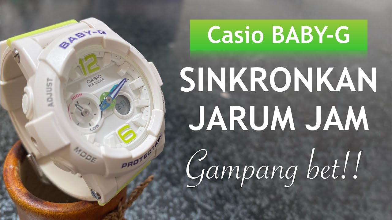 Casio Baby-G BGA reset jarum jam