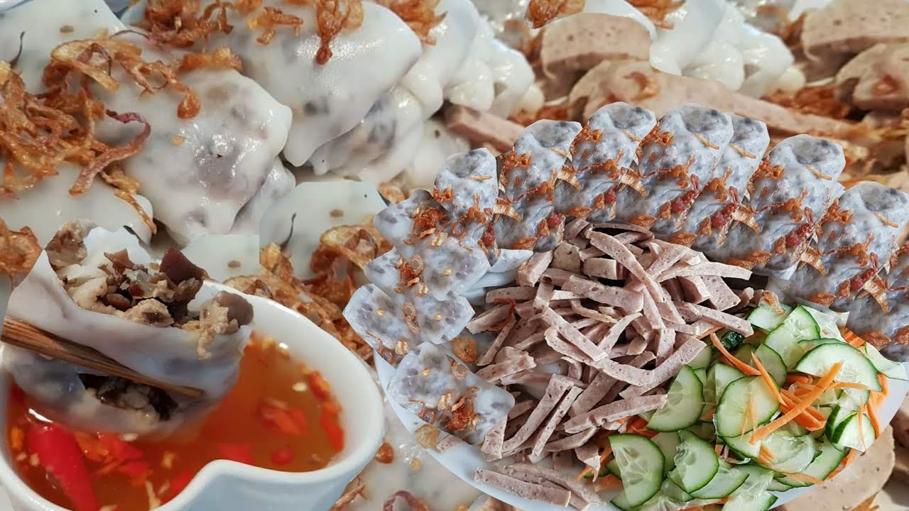 How to make Steamed rice rolls  วิธีทำ บั๋นกวน ของลาวฝั่งโขง ບັ໋ນກວນ ອາຫານຫວຽດນາມ