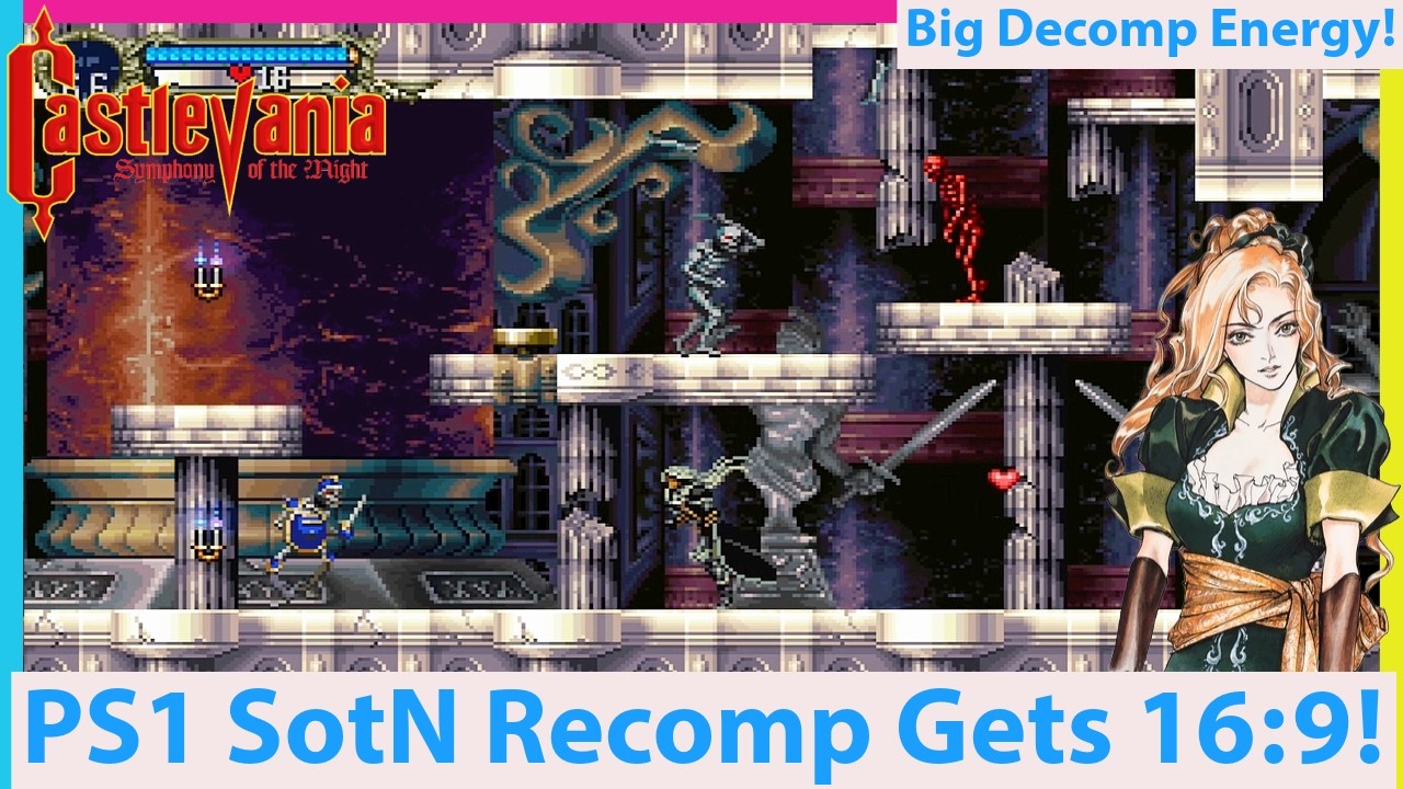 Symphony of the Night Recomp Progress! 16:9 and Coming Soon