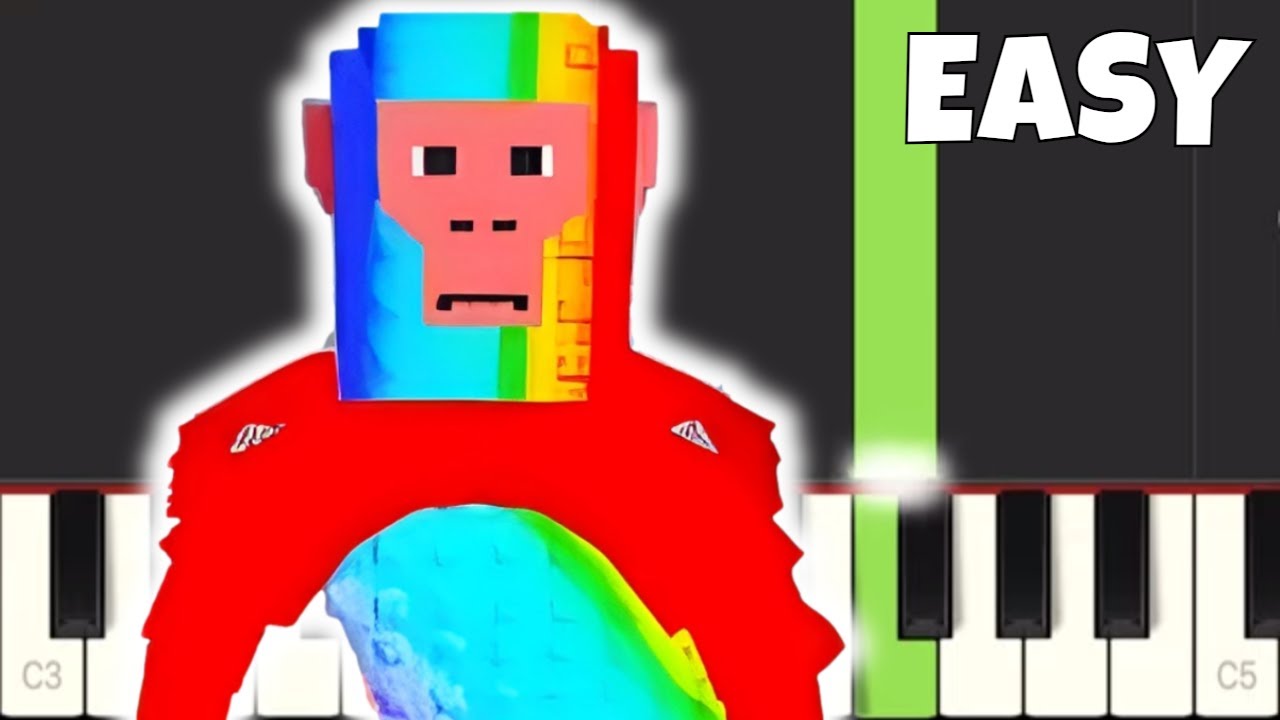 Roblox Steal A Brainrot Theme - EASY Piano Tutorial