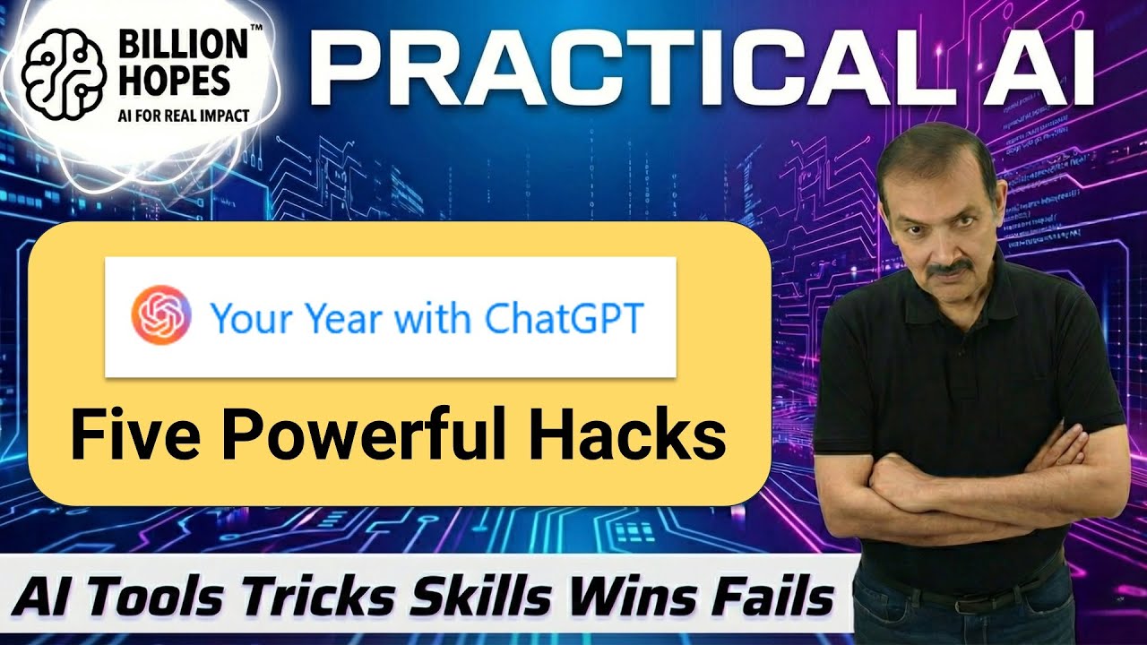 Практический ИИ &mdash; Обзор года от ChatGPT &mdash; 5 мощных приемов | Наставник Сэнди | Billion Hopes