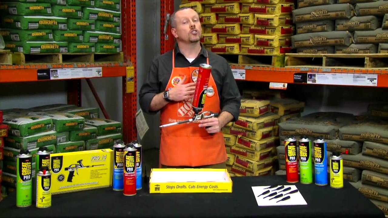 Great Stuff Pro Insulating Foam and Gun - The Home Depot