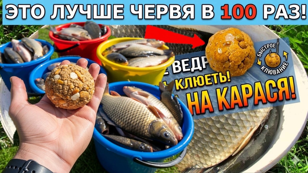 Ни разу не подвела! Насадка на Карася Карпа Сазана Леща Рыболовная насадка на карася