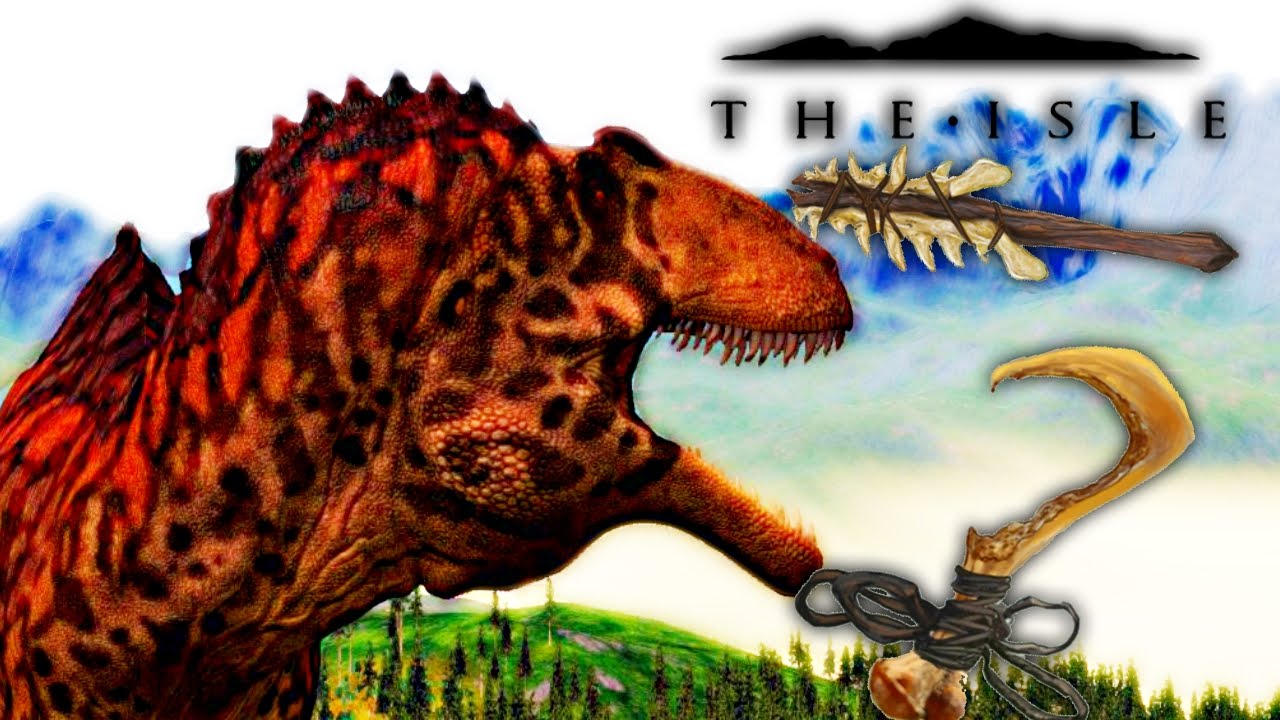 The Isle - ATRIUM CONCEPT, BONE HOOKS, BONE CLUB, CARNO TO ACROCANTHOSAURUS PROGRESSION | Gameplay