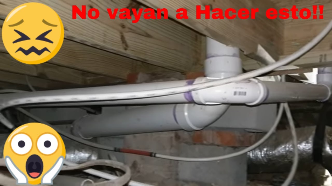 Tuberia de baño y toda la casa Consejos de como no hacer la tuberia
