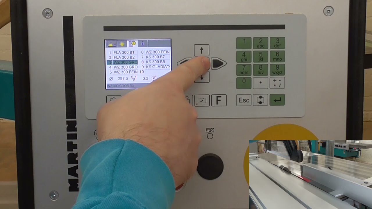 Formatkreissäge Martin T 60 C Bedienung