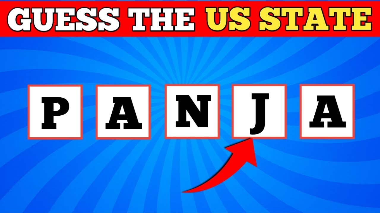 Guess The US States By It's Scrambled Name🇳🇴🇵🇦🇵🇪 | How Are You Smart