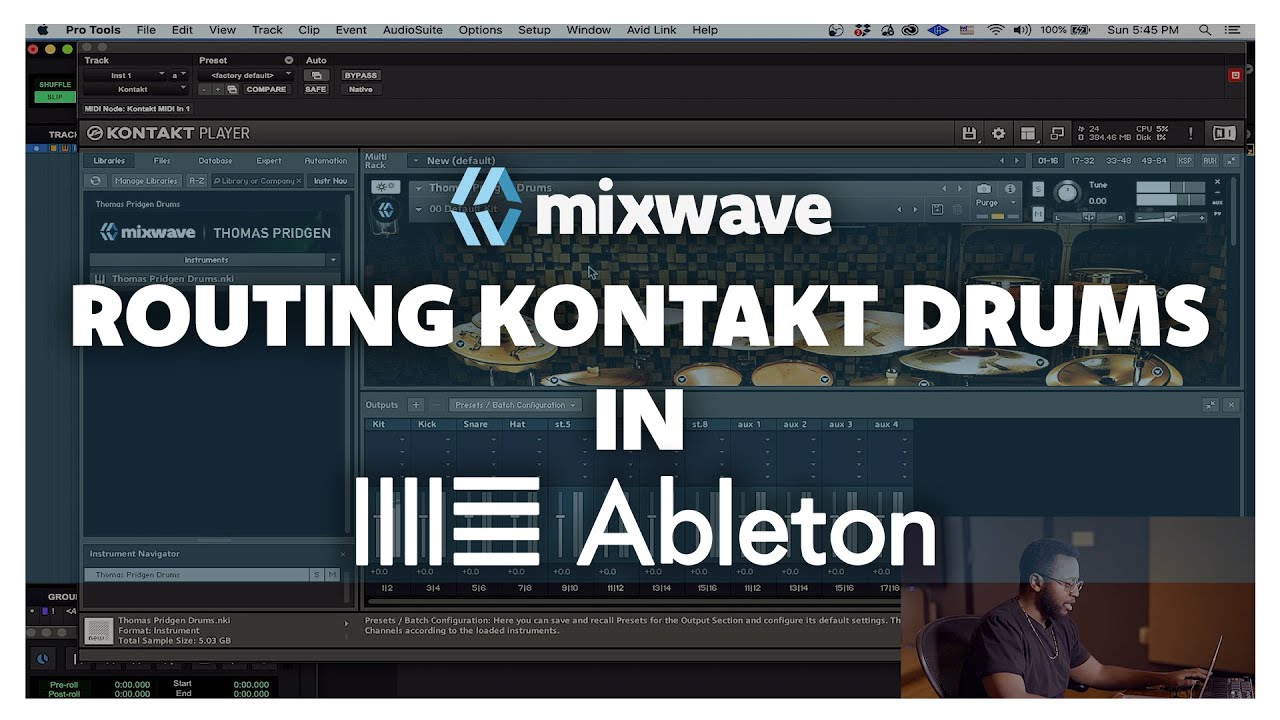 Routing Kontakt Drums in Ableton // MixWave Tutorials