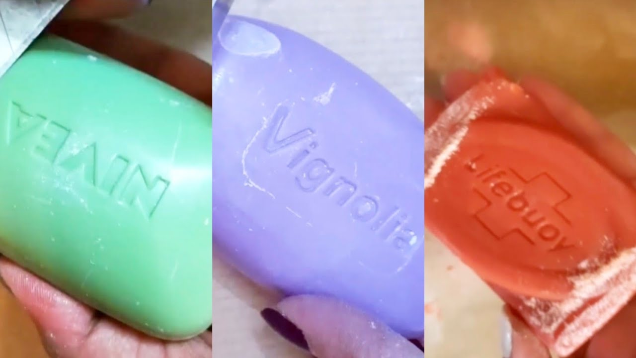 Addictive Old Soap Cutting Satisfying Asmr 🧼 🔪 #asmrsoap #crunchy #drysoap 