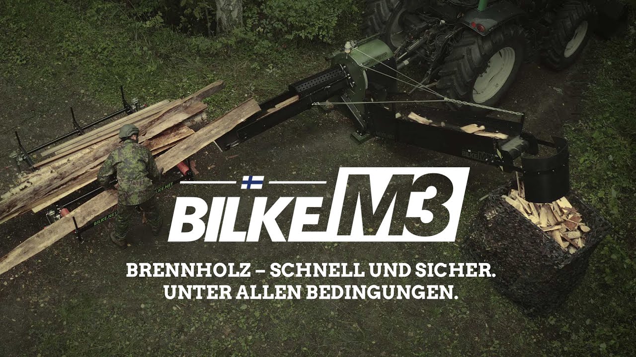 Bilke M3 | Brennholz &ndash; schnell und sicher. Unter allen Bedingungen.
