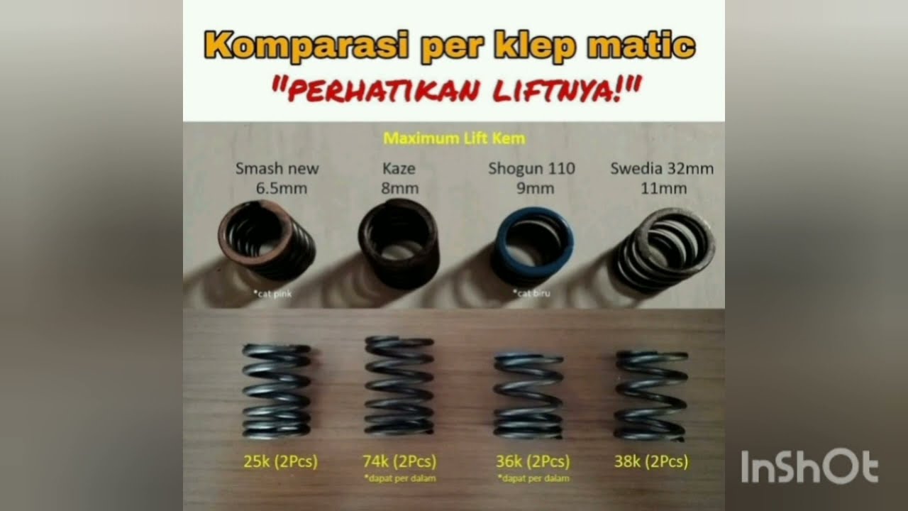 Jangan pake Per Klep SMASH untuk mio bore up noken as racing!