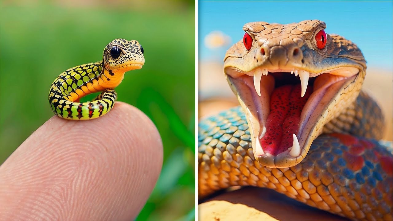 ANTES Y DESPUÉS DE ANIMALES CRECIENDO. INCREÍBLES TRANSFORMACIONES DE ANIMALES