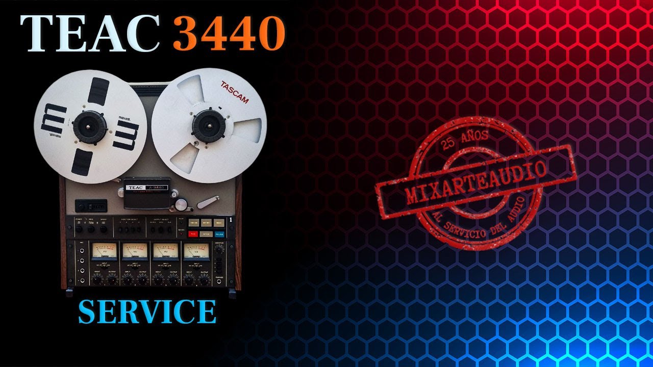 TEAC 3440 1979 - SERVICE ☢️🛠️🎛️🎚️🔊👨🏻‍🔧