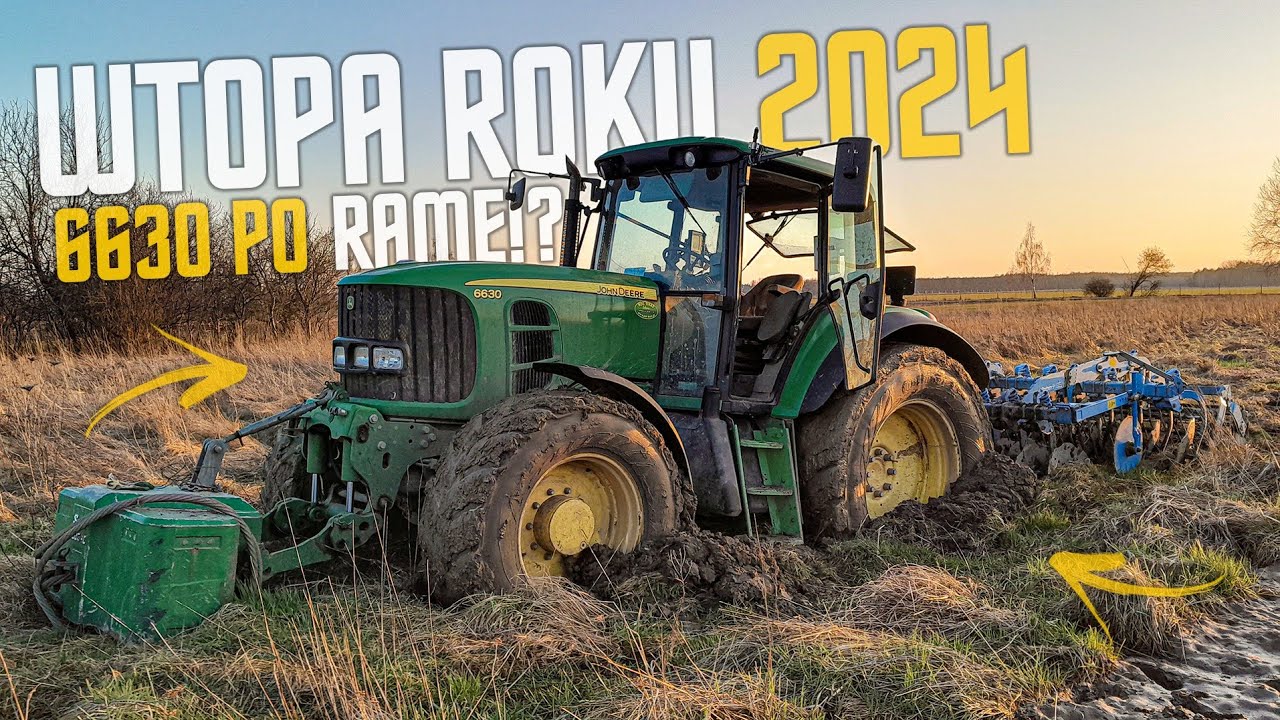 ☆Wtopa Roku 2024!?☆6630 Po Rame!?☆Ekstremalne Talerzowanie 2024!☆Pokaz Mocy John Deere 6630!?☆