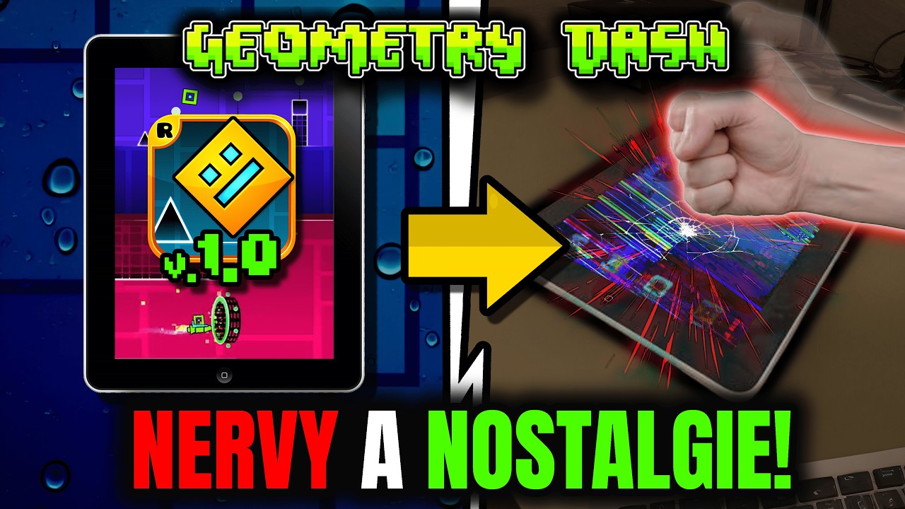 Jaký je GEOMETRY DASH NA PRVNÍM IPADU?! (mám nervy)
