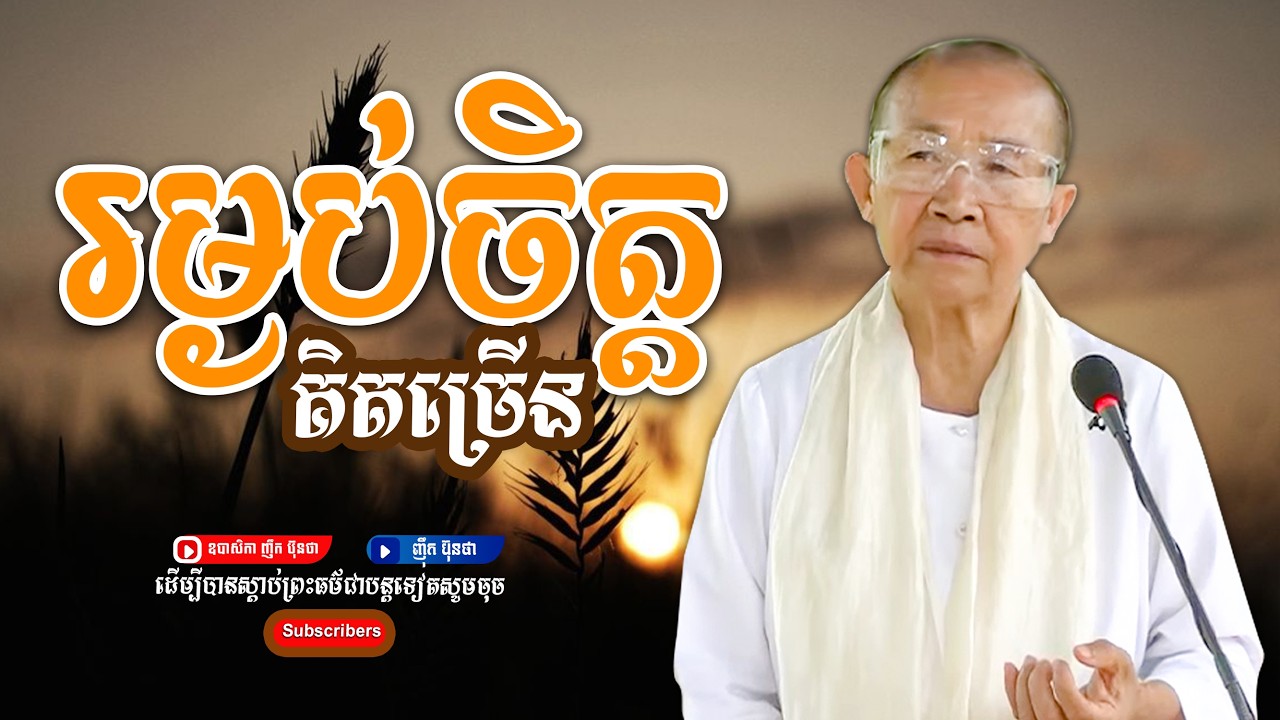 រម្ងប់ចិត្ដគិតច្រើន,ធម្មទានដោយ ឧបាសិកា ញឹក ប៊ុនថា