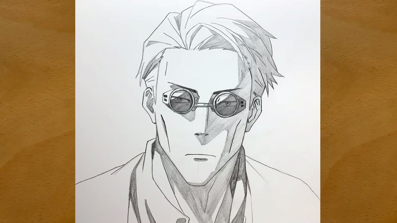 Anime sketch | How to draw Nanami Kento from Jujutsu Kaisen | Draw anime | Nanami
