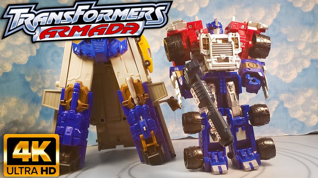 Transformers Armada Optimus Prime & Sparkplug with Super Mode 4K Review Original Armada Prime