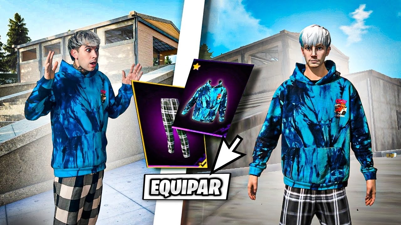 JUEGO CON MI SKIN DE LA VIDA REAL EN FREE FIRE😨 y parezco hacker&hellip;