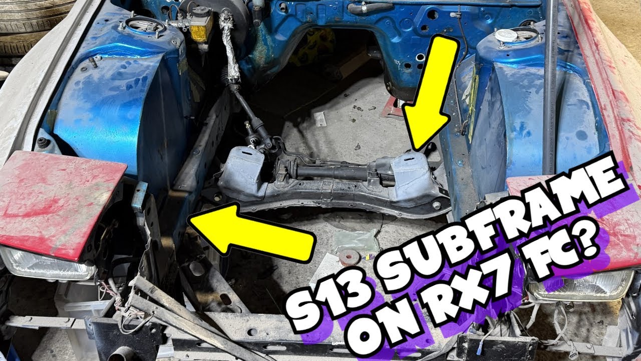 ПОДРАМНИК NISSAN S13 УСТАНОВЛЕН НА RX7-FC!