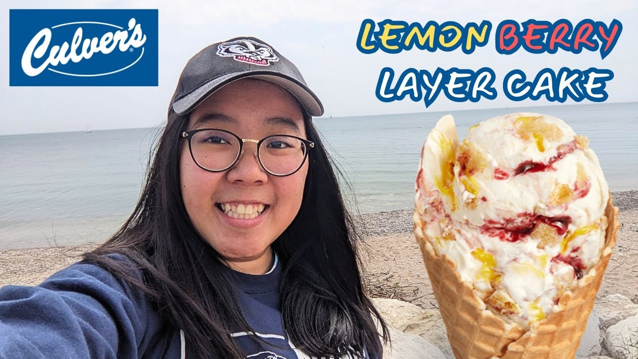 Culver's NEW Lemon Berry Layer Cake REVIEW