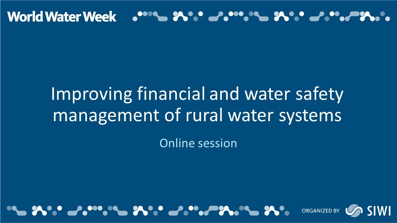 Improving financial and water safety management of rural water systems