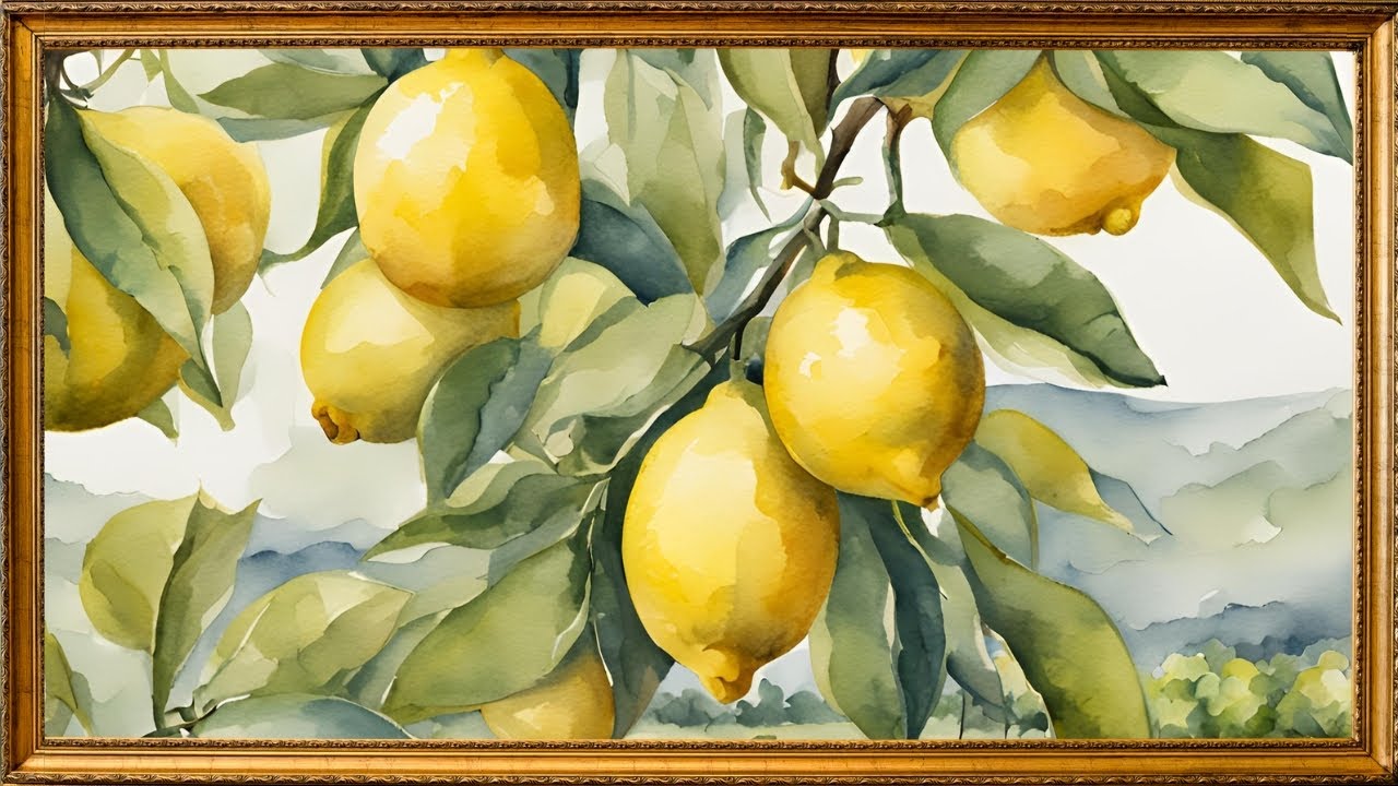 Lemon Tree | Screensaver 011 | Screensaver TV Art | 2 Hours
